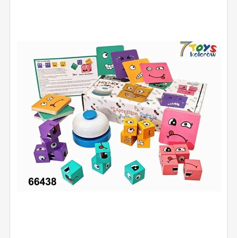 Expression Puzzle Building 7Toys drewniana układanka logiczna