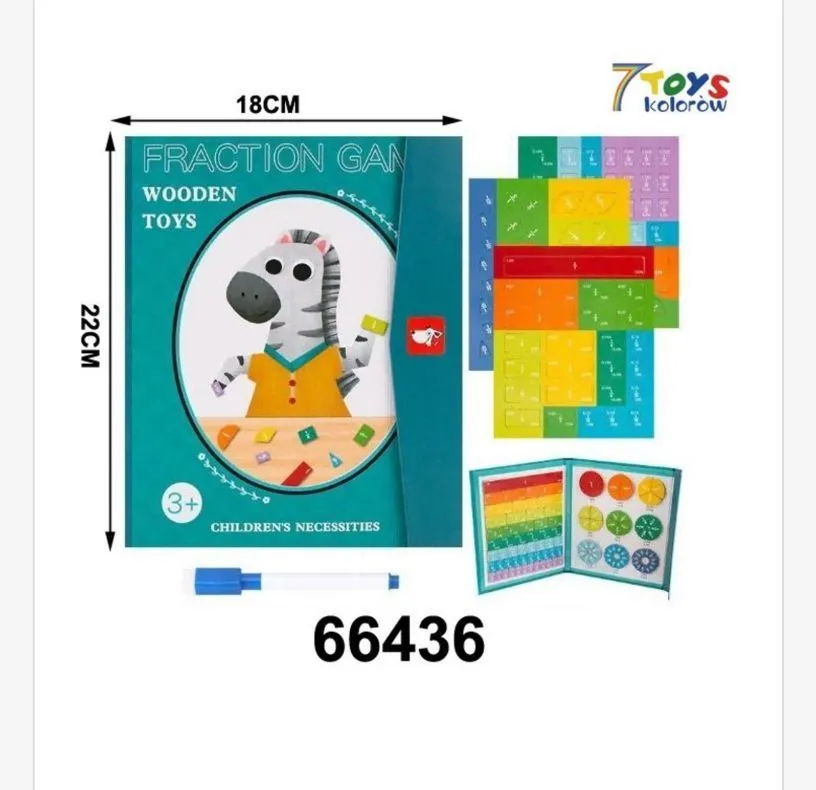 Drewniana Gra we Fraje - Zabawka Logiczna 18cm