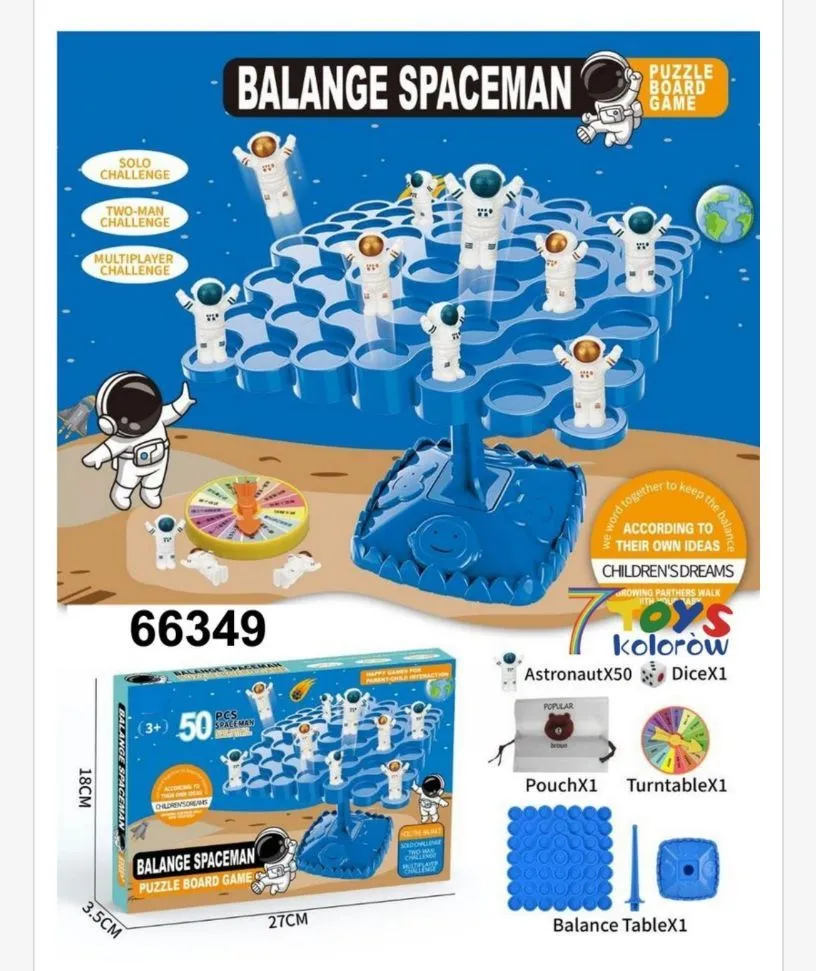 Zabawka Balance Spaceman - gra zręcznościowa 50 astronautów