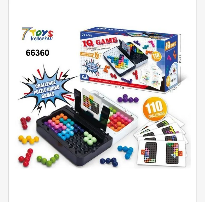 IQ Game Puzzle Board kolorowe kulki 7+ lat 66360