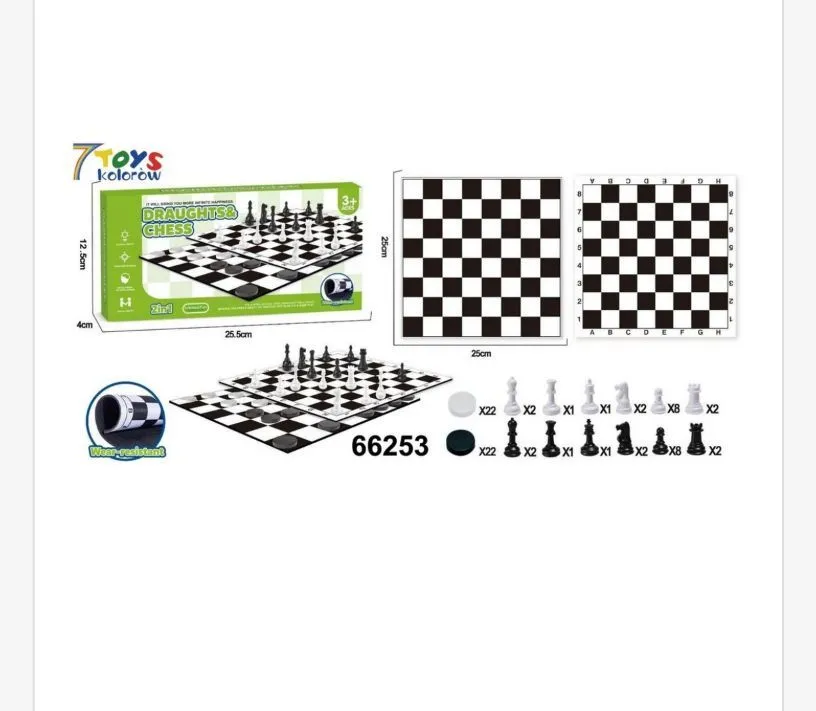 Zestaw Warcaby i Szachy 6625 7Toys