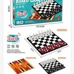 Zestaw gier planszowych 3w1 Szachy Warcaby Backgammon