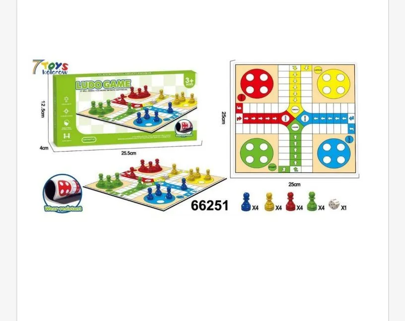 Gra planszowa Ludo kolorowa 25x25cm