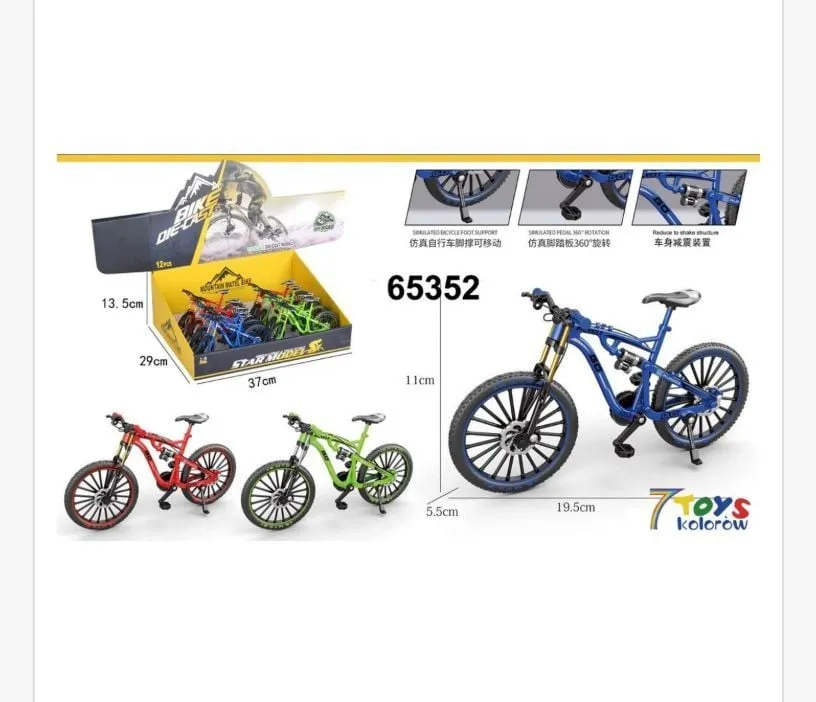 Metalowe modele rowerów MTB 65352, 13x9x7cm