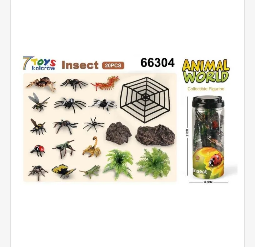 Zabawki Animal World Figurki Insect 20 szt w butelce 6,6 cm