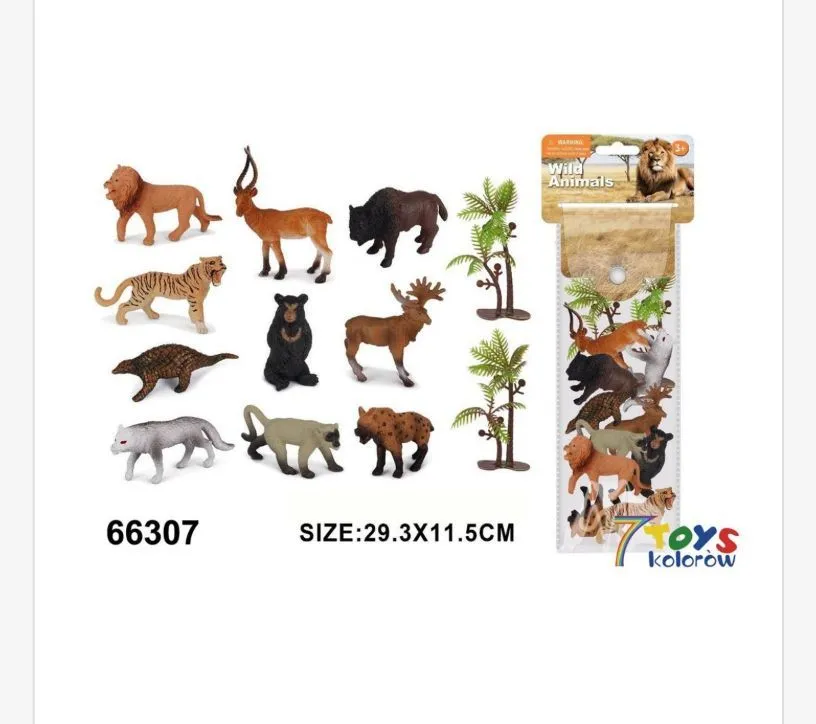 Zestaw figurek Wild Animals 12 szt. 29,3x11 cm