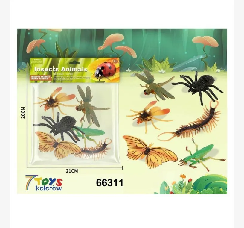 Zestaw zabawek Insects Animals 6PCS 20x21cm