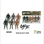 Figurki Soldier Combat 6 szt 28,5x15,5 cm
