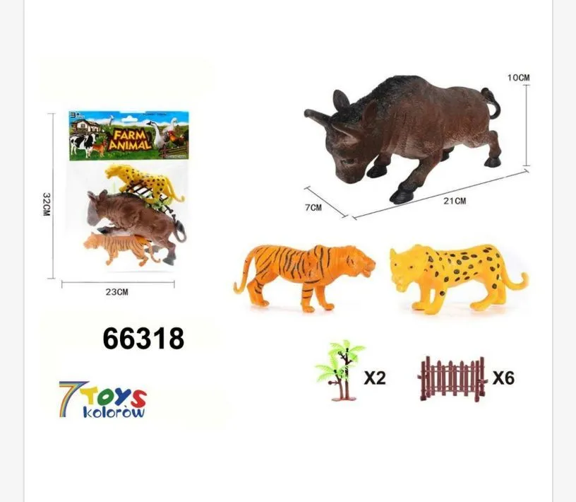 Zabawki Animals Farm Figurki Zwierząt 6szt Toyscrew 66318