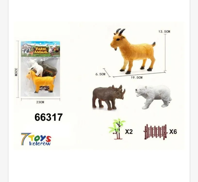 Zabawki Animals Farm - figurki zwierząt 6 szt