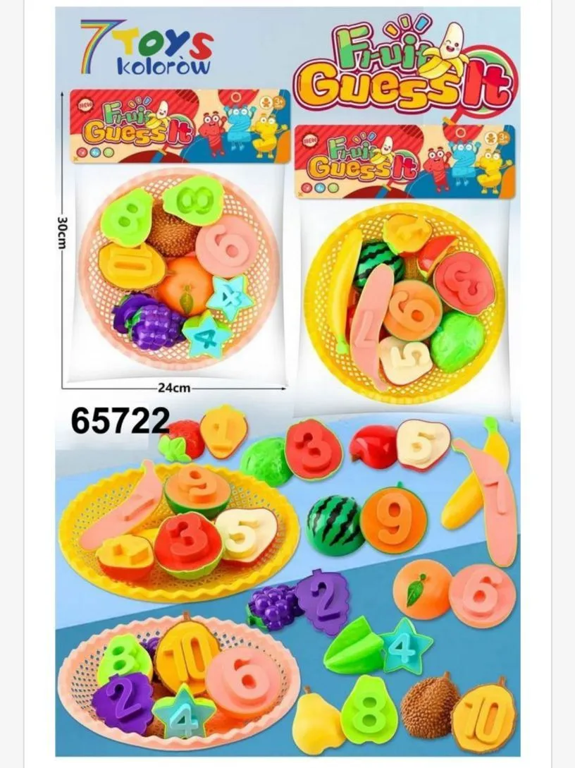 Zabawki Fruits Guess It - mini gra z owocami i liczbami
