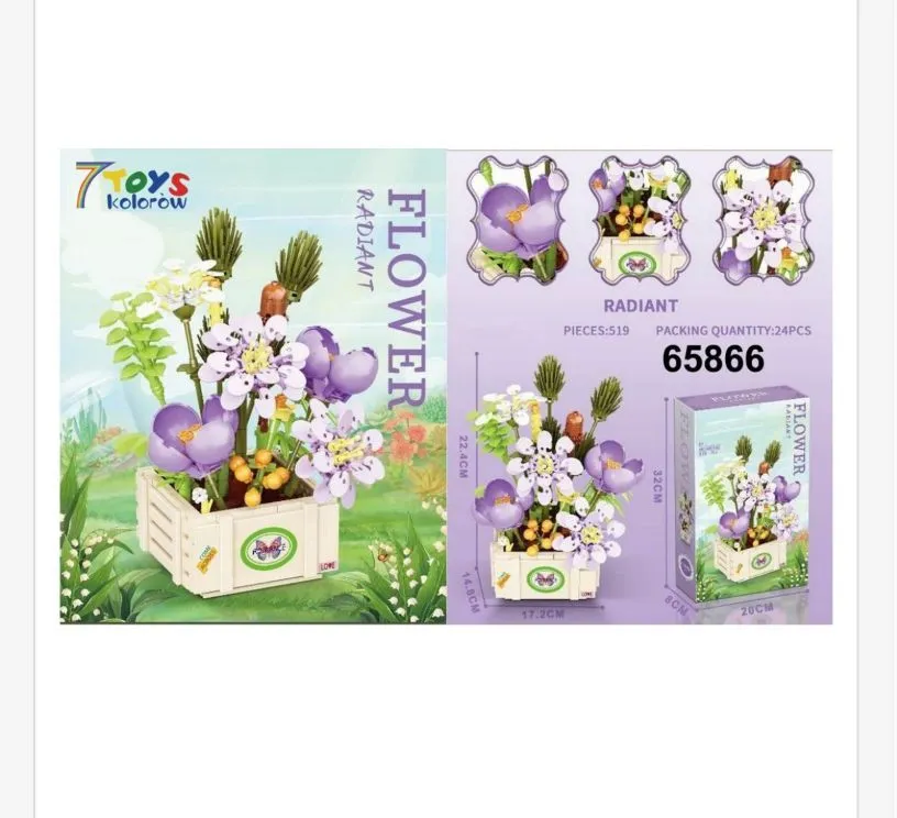 Zestaw klocków Kwiaty Radiant Flower 519 PCS 7Toys