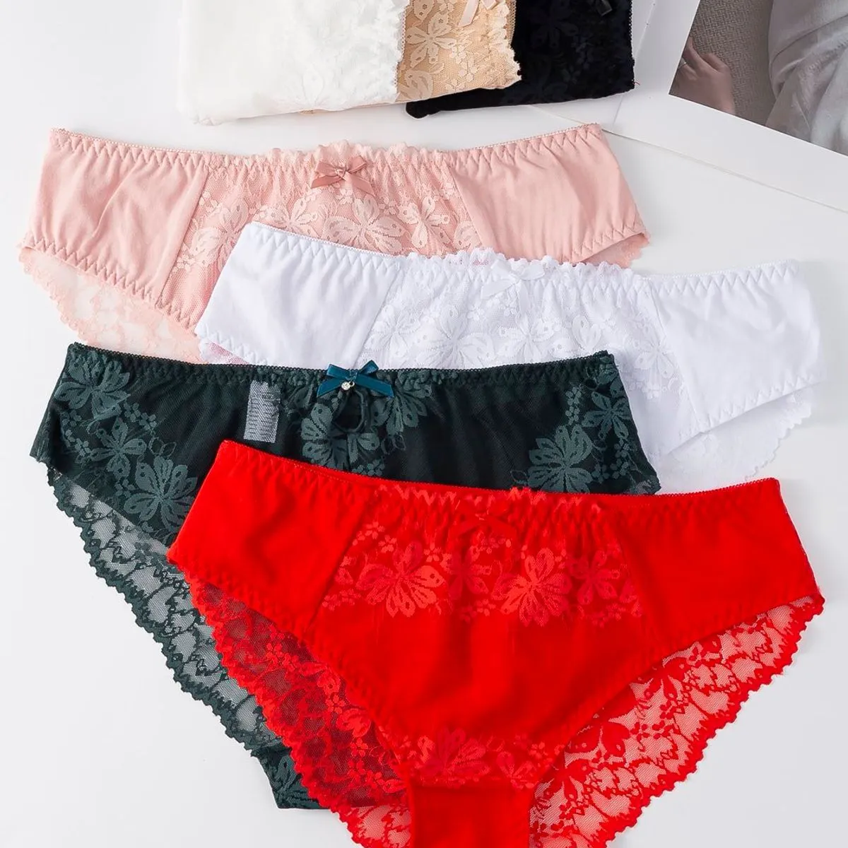 Majtki damskie Finella koronkowe M L XL 5 szt.