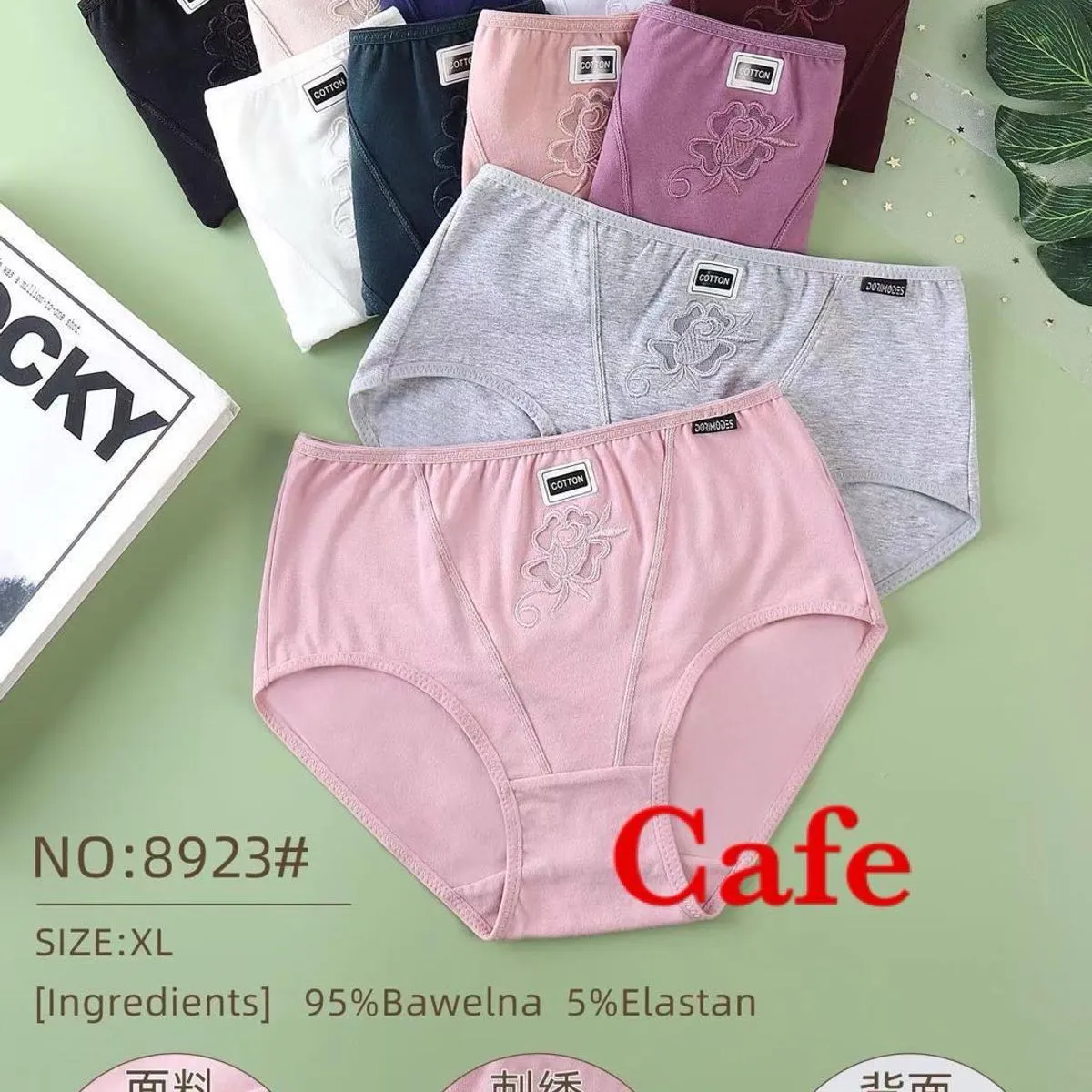Majtki damskie Cafe XL 95% bawełna 5% elastan NO.893