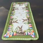Bieżnik Wielkanocny 60/120 z motywem królików i jajek
