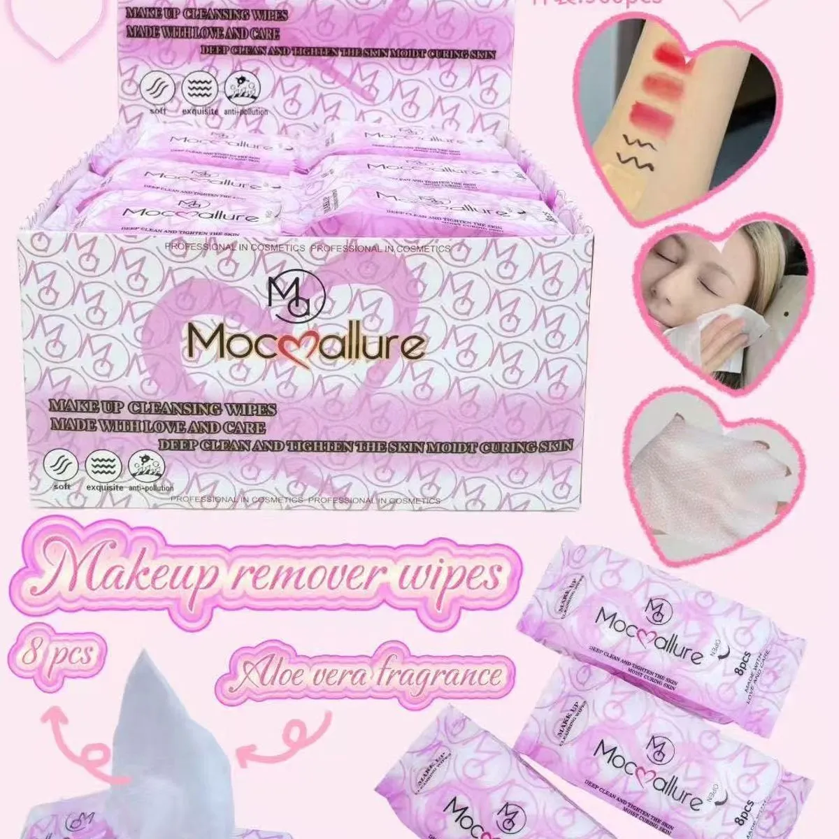 Chusteczki Mocclure Makeup Remover Wipes 80 szt Aloe Vera