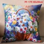 Poszewki 40x40 cm PF-179 kosz z kwiatami