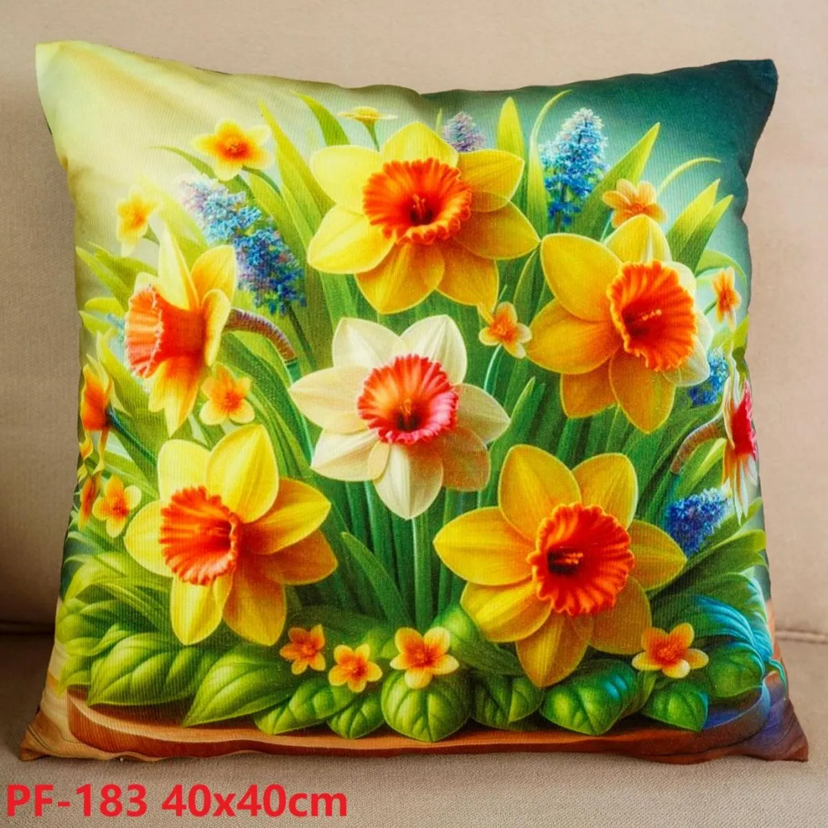 Poszewki dekoracyjne 40x40 cm kwiaty PF-183