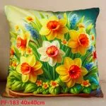 Poszewki dekoracyjne 40x40 cm kwiaty PF-183