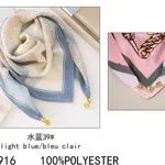 Chustka damska 100% poliester S-70916 Light Blue Clair
