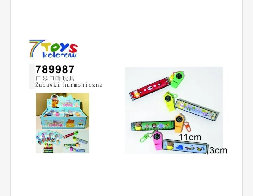 Zabawki Harmoniczne kolorowe 11cm i 3cm