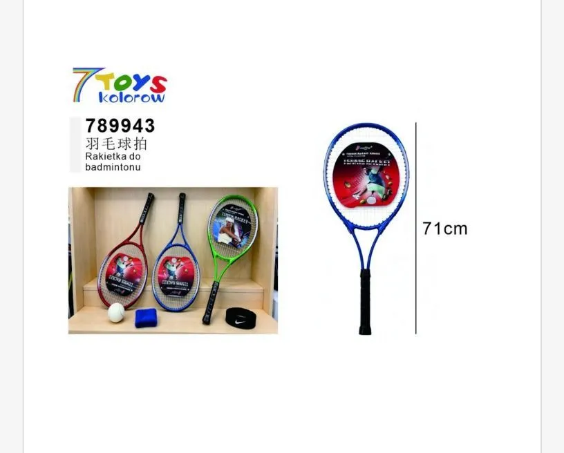 Zestaw Badminton 71 cm Rakietki + Piłka 7Toys