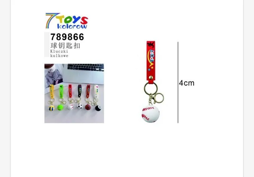 Brelok Zabawkowy Piłki Sportowe 4cm 7Toys 789866