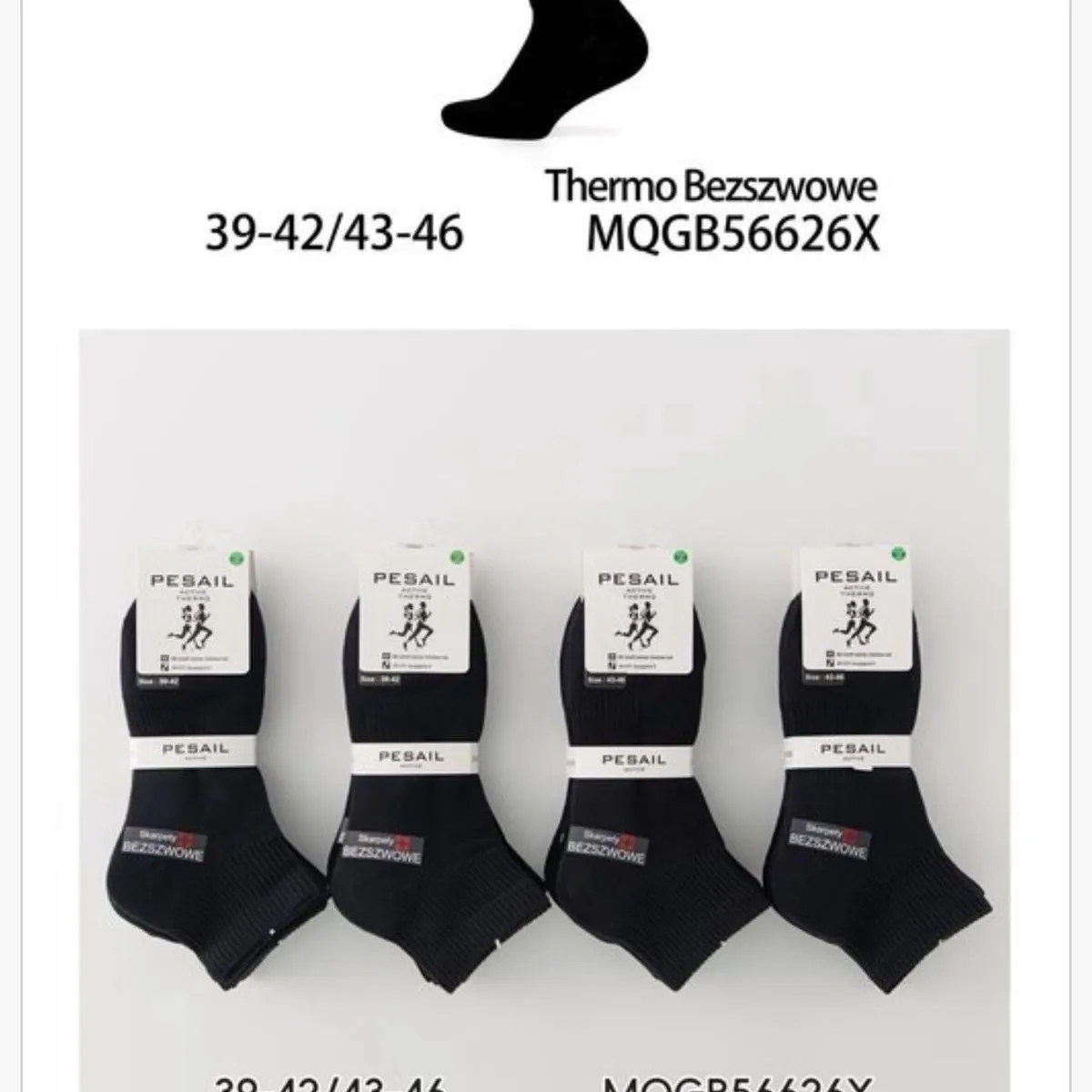 Skarpetki termobezszwowe męskie Pesil 39/42-43/46
