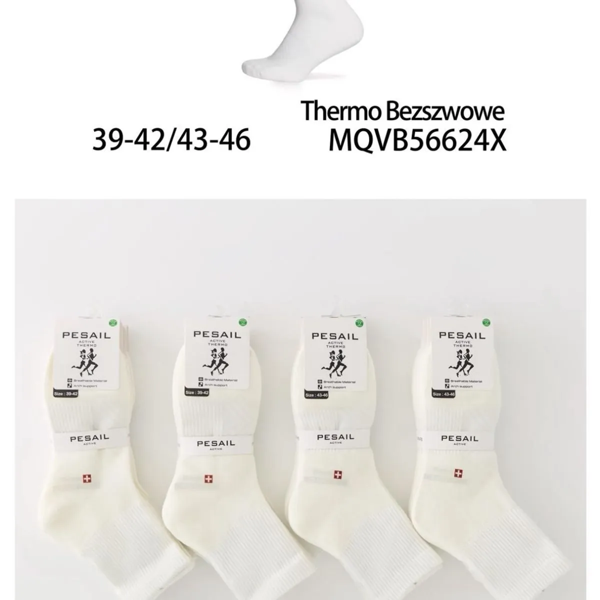 Skarpetki męskie bawełniane termoochronne 39-43/44-46