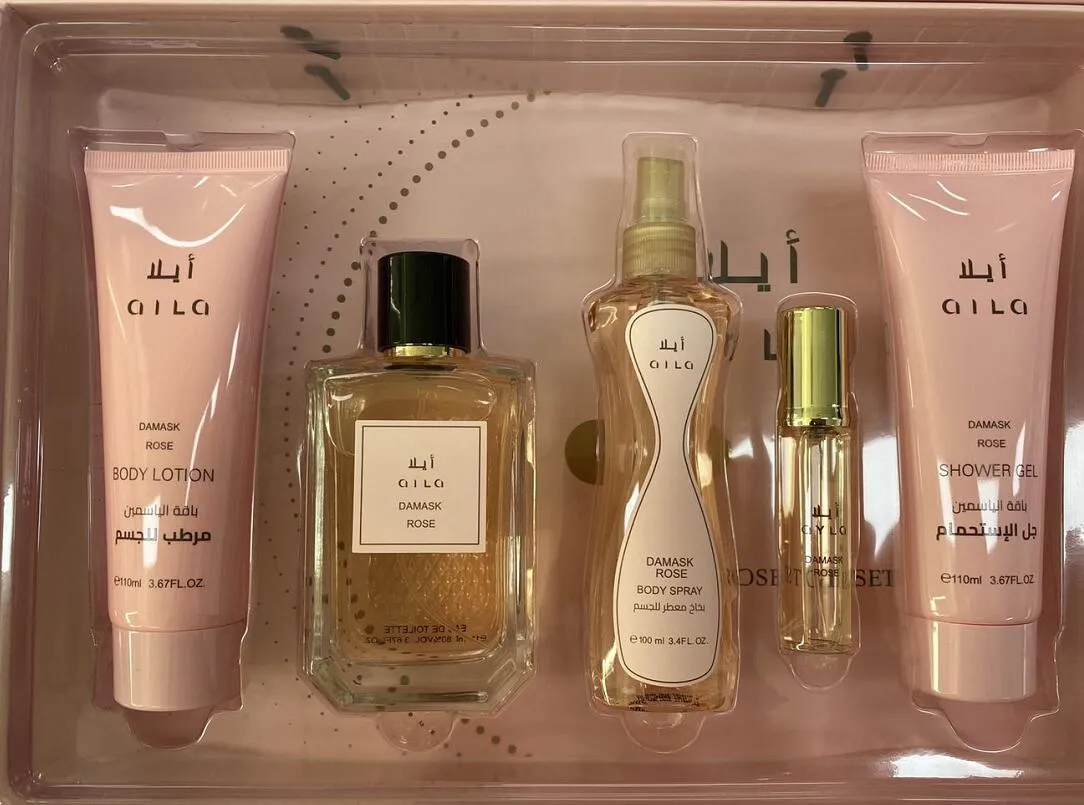 Zestaw prezentowy Rose Lotion Spray Shower Gel 5 el.