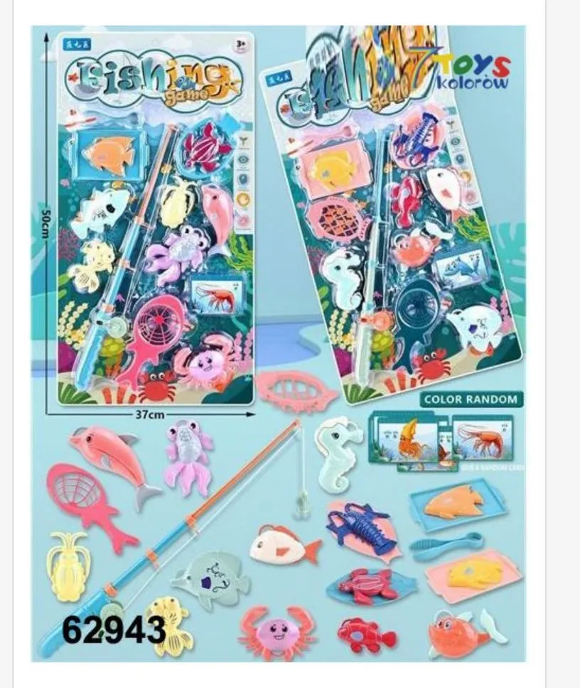 Zabawka Fishing Game z wędkami i rybkami