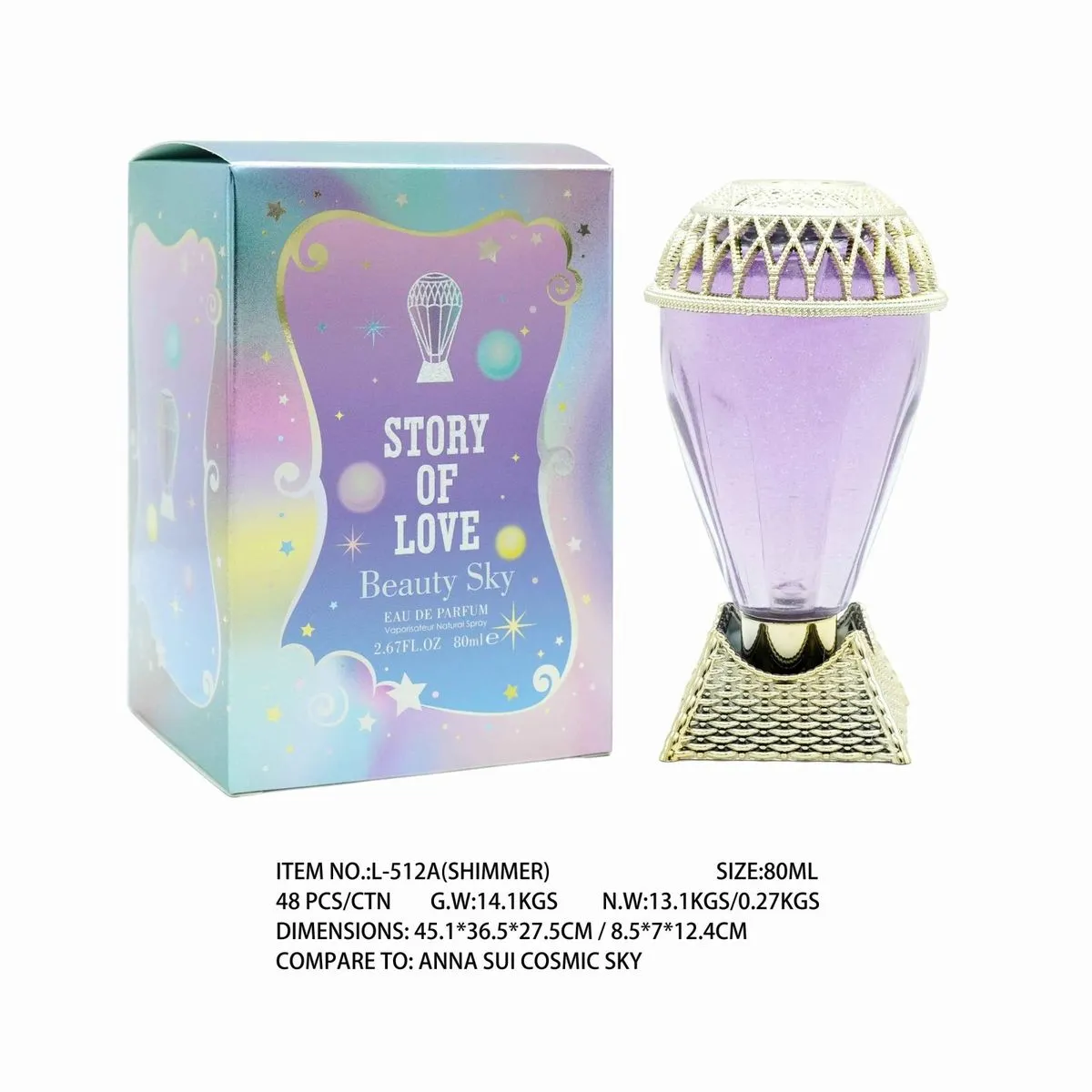 Perfumy Story Love Beauty Sky 80ml podobny do Anna Sui