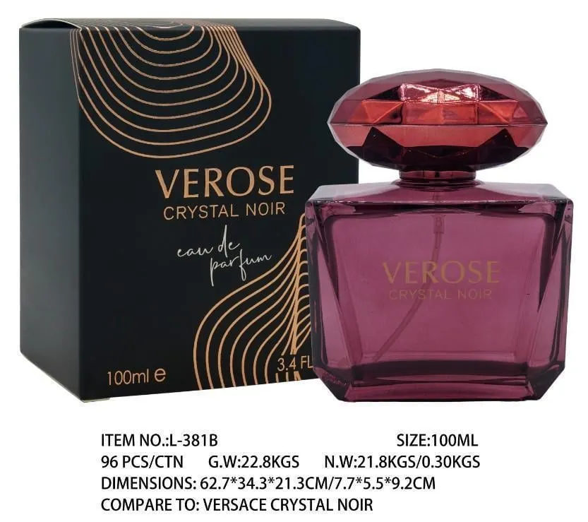 Eau de Parfum Verserose Crystal Noir 100ml