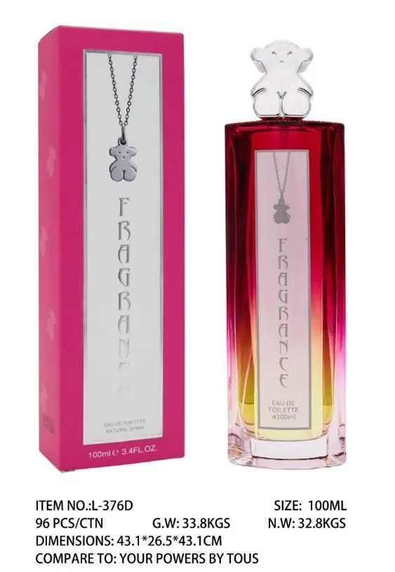 Perfumy Eau de Parfum 100ml z misiem różowe