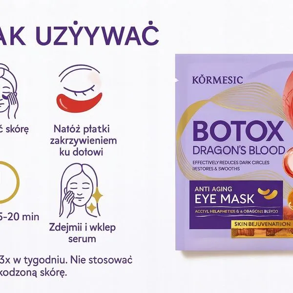 Maska pod Oczy Kormesic Botox Dragons Blood Anti-Aging