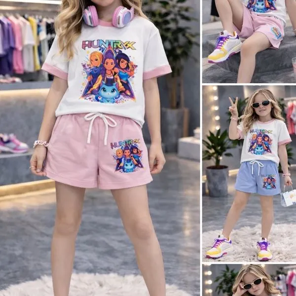 Komplet Odzież Dziecięca 4-14L Bawełna z Postaciami