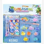 Zabawka Cute Fishing - Gra wędkarska z rybkami, 7 zabawek