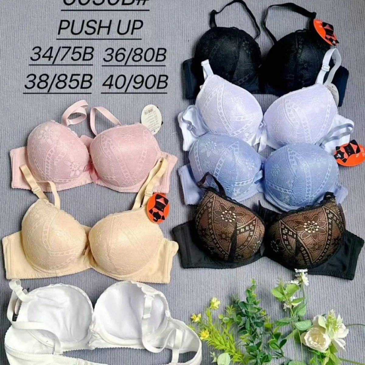Biustonosz Damski Push Up 34B-40D