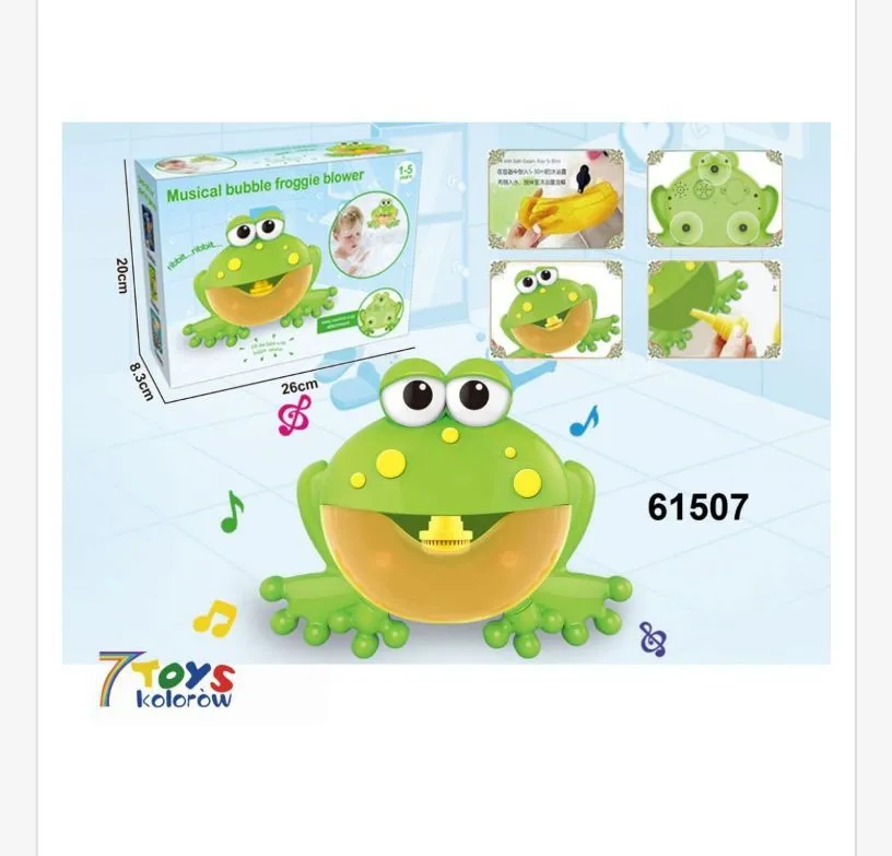 Zabawka dmuchawka Musical Bubble Froggie 20x26 cm