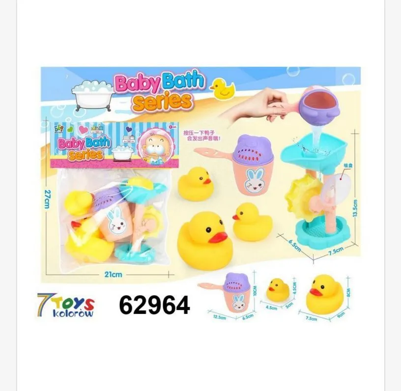 Zabawki Baby Bath Series do kąpieli, zestaw 6 szt