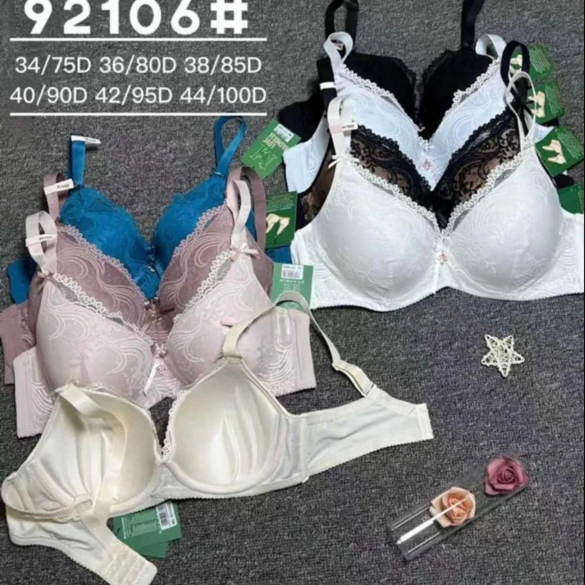 Biustonosz damski bez drutu push-up