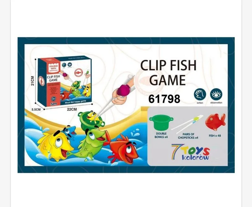 Zabawka Clip Fish Game 61798, 25x22 cm