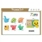Zabawki do Kąpieli Squeeze Toys Dinozaury 6 szt