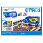 Zabawka Die Cast City Police Storage Car 16PCS 62813