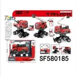 Zabawka Metalowy Truck z Dźwigiem 1:18 Czerwony