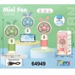 Mini Wiatrak Elektryczny Handheld USB Króliczek