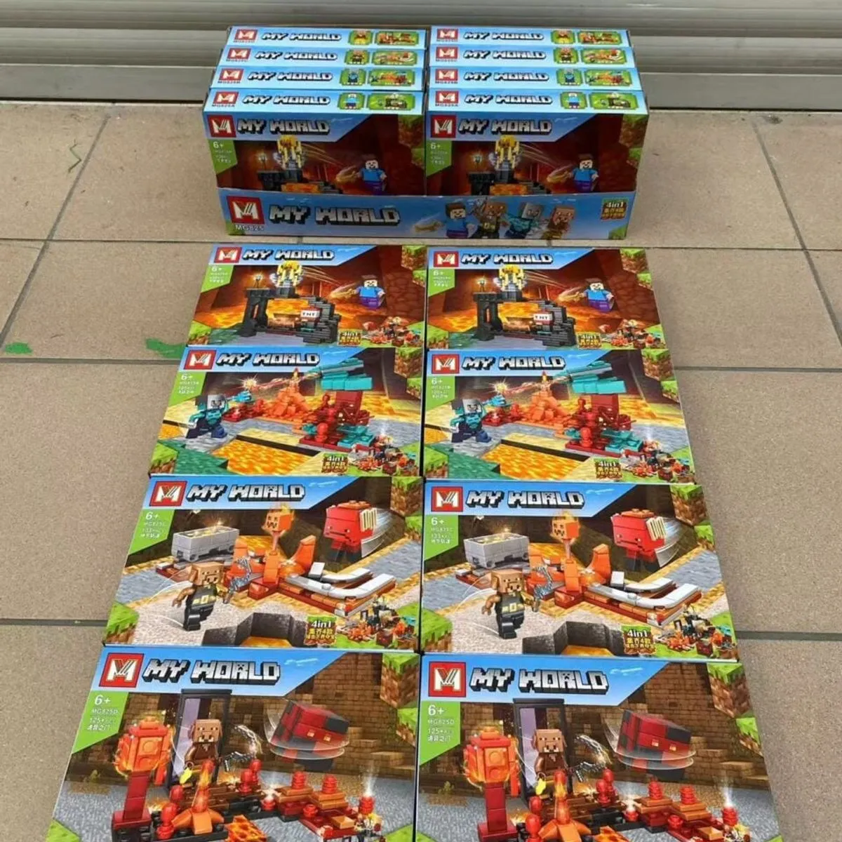 Zabawka Klocki My World 8 szt - Zestaw Konstrukcyjny 4w1