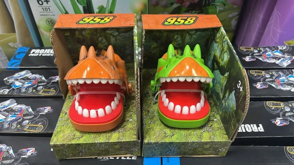 Zabawki Krokodyle - Gra Zręcznościowa Dentysta, Zestaw 6 szt.