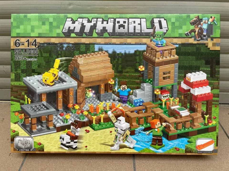 Klocki My World 863PCS Zestaw Wioska z Oświetleniem LED NO.LD600