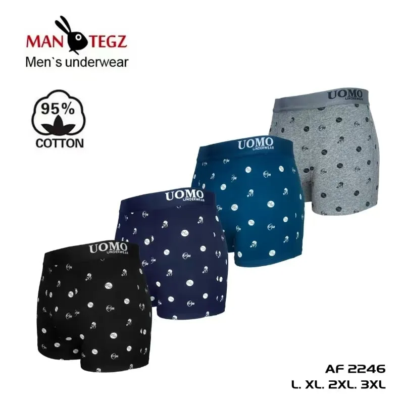 BOKSERKI MĘSKIE bawełniane UOMO wzorzyste mix kolorów L-3XL